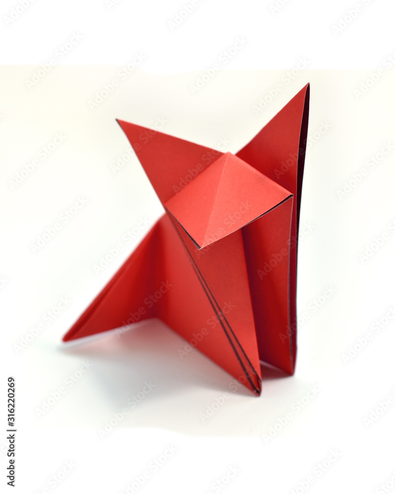 Origami on white background Origami on white background