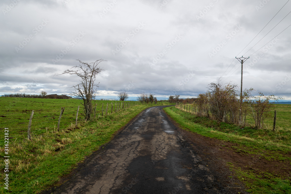 Paysages d'Auvergne en automne 