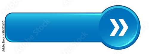 Blue vector web button with arrow photo