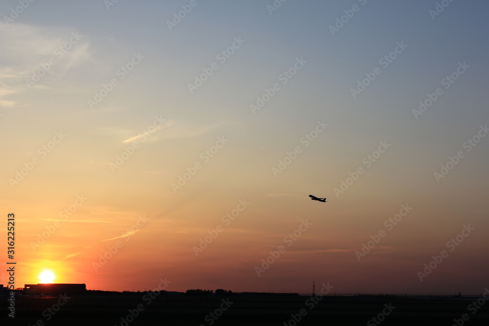 Naklejka premium Sunset