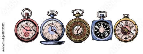 set of pocket watches