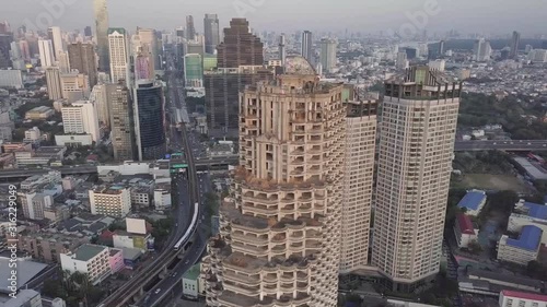 Ghost tower in Thailand in Bangkokg