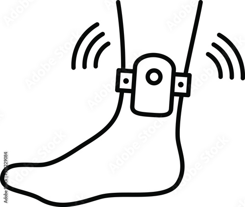 Ankle monitor icon