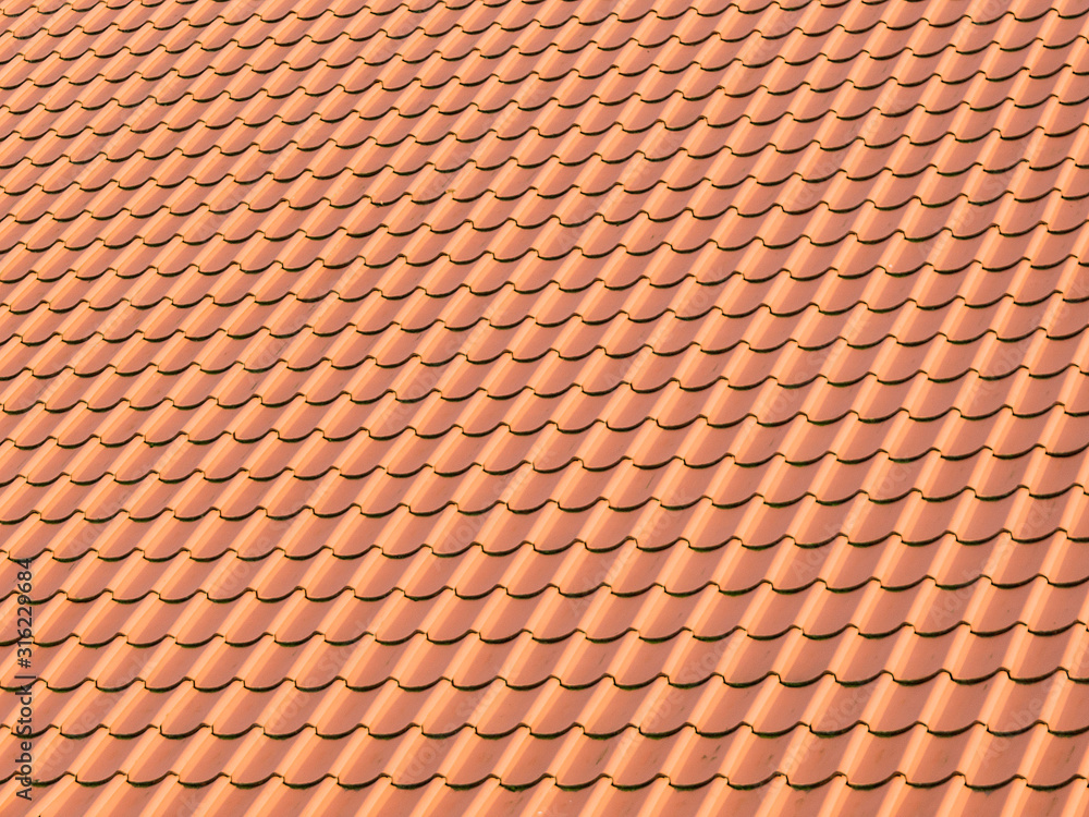 background of red steel corrugated roof. background of red steel corrugated roof.