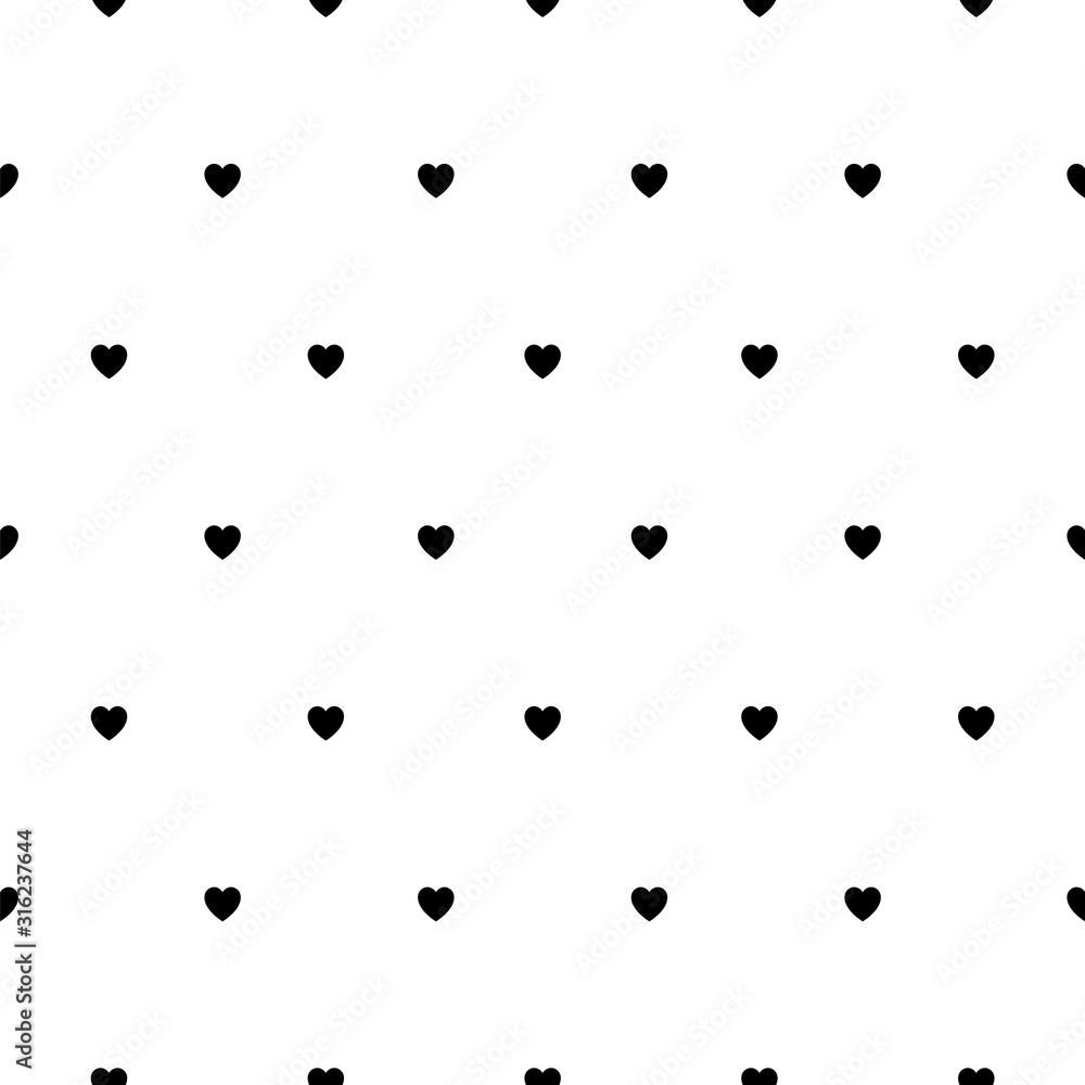 Love pattern with little hearts, simple vector for your design Love pattern with little hearts, simple vector for your design