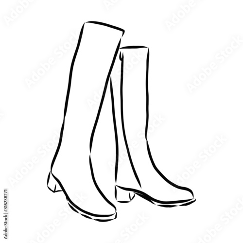 boots isolated on white background