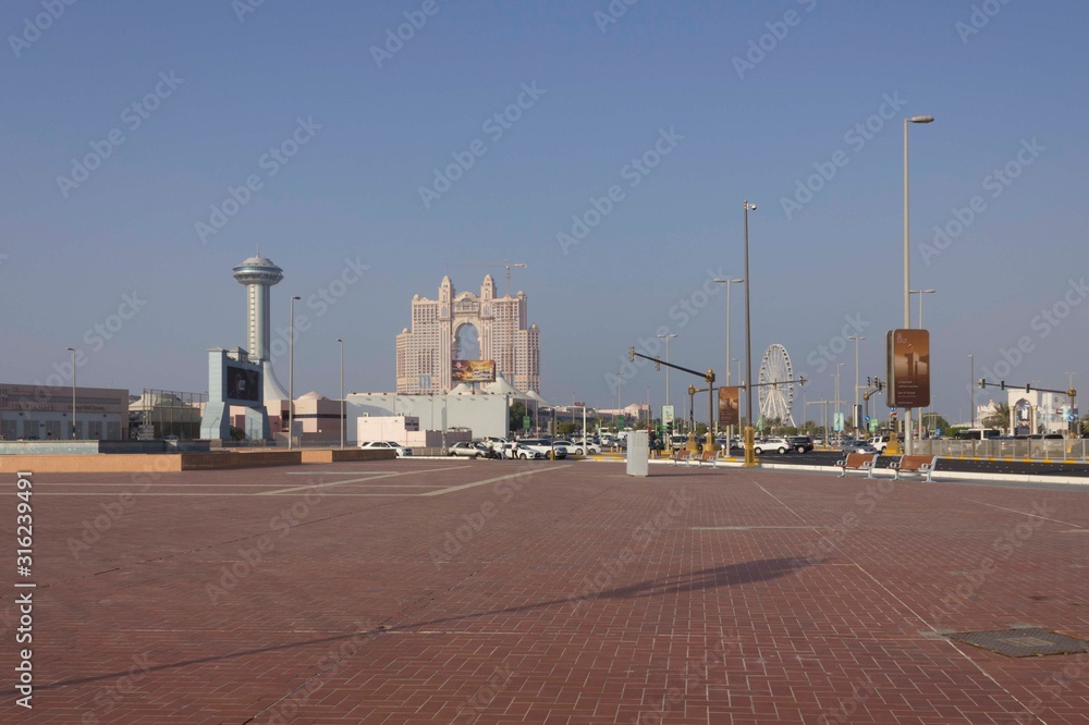 Abu Dhabi square facing the marina district Abu Dhabi square facing the marina district