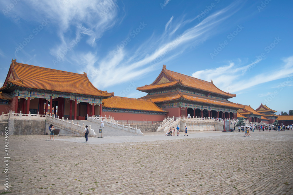 Naklejka premium exterior of the Forbidden City in Beijing