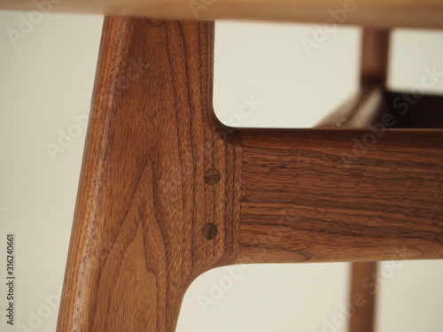 part of a beautiful coffee table made of natural wood