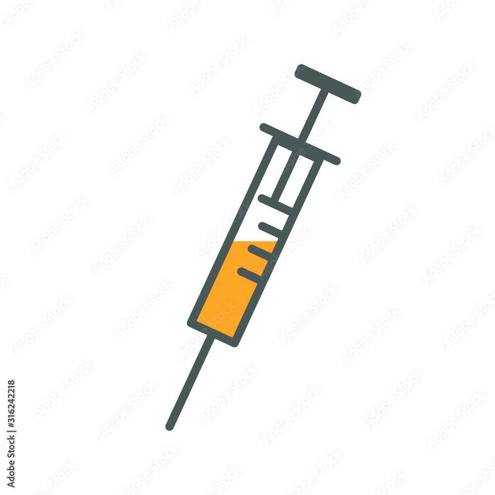 Syringe icon vector , medical instrument Syringe icon vector , medical instrument