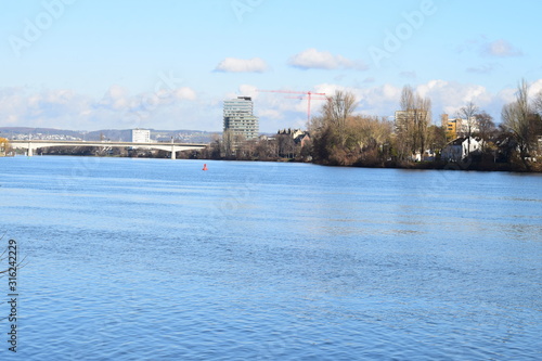 Koblenz, Mosel kurz vor der Mündung photo