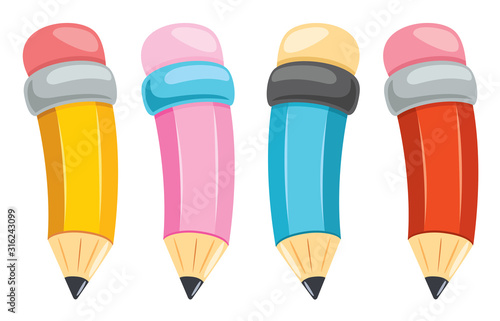Colorful Pencils For Kids Education photo