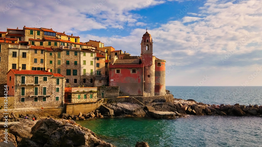 Tellaro seaside village Cinque Terre Liguria Italy