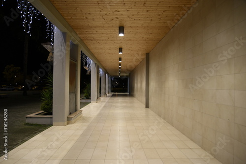 Wooden Ceiling with lights