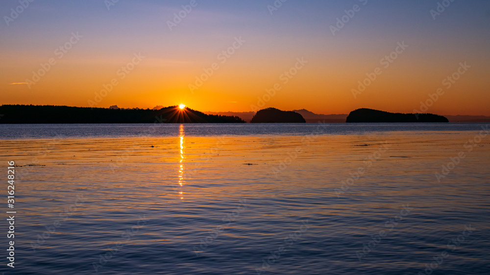 Whidbey Island Sunrise Overlooking Skagit Bay Whidbey Island Sunrise Overlooking Skagit Bay