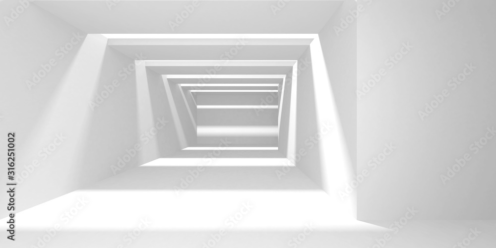 Futuristic White Architecture Design Background Futuristic White Architecture Design Background