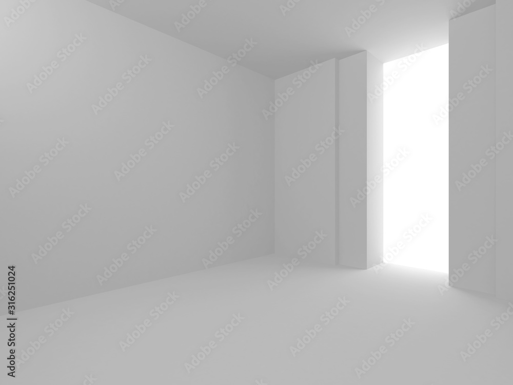 Futuristic White Architecture Design Background Futuristic White Architecture Design Background