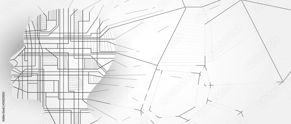 Conceptual technology illustration of artificial intelligence Conceptual technology illustration of artificial intelligence