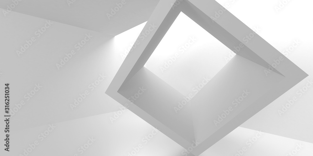 Futuristic White Architecture Design Background Futuristic White Architecture Design Background