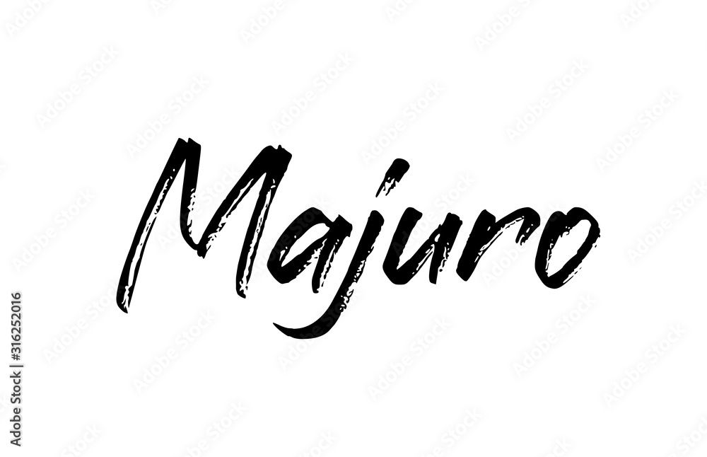 capital Majuro typography word hand written modern calligraphy text lettering capital Majuro typography word hand written modern calligraphy text lettering