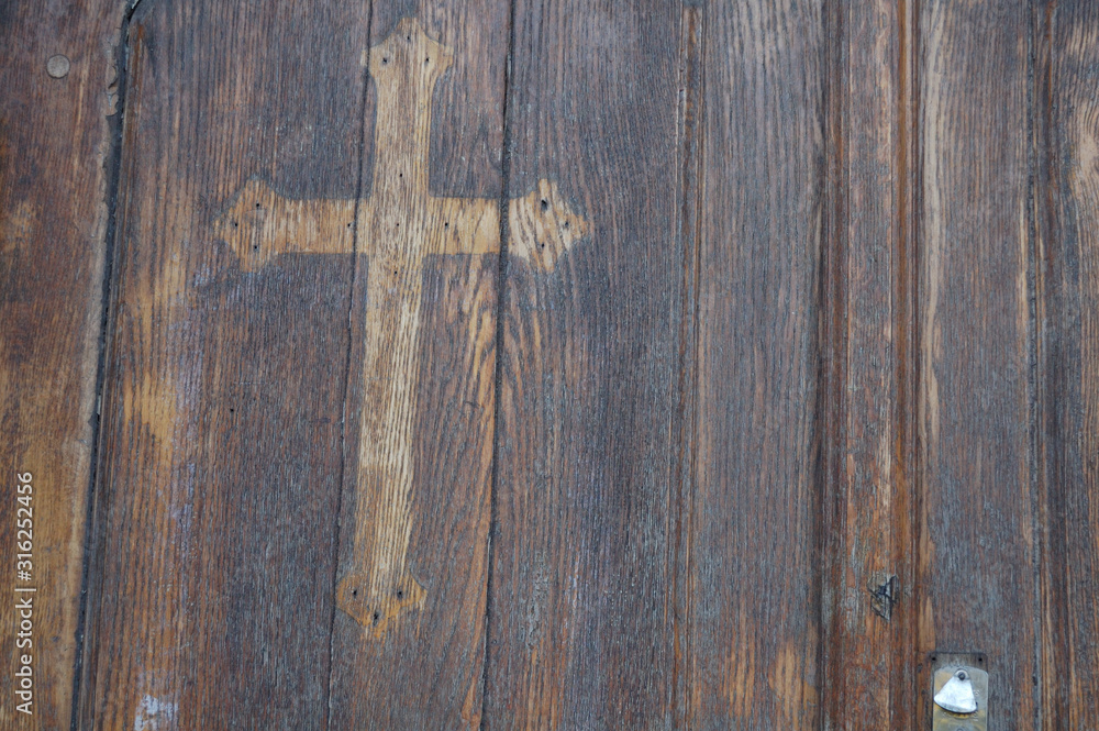  wooden background cross