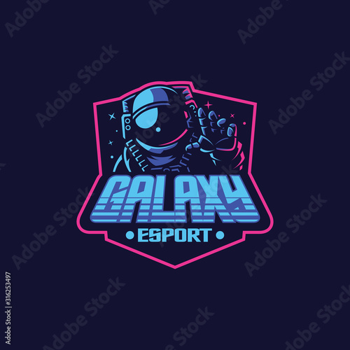 galaxy astronaut esport logo