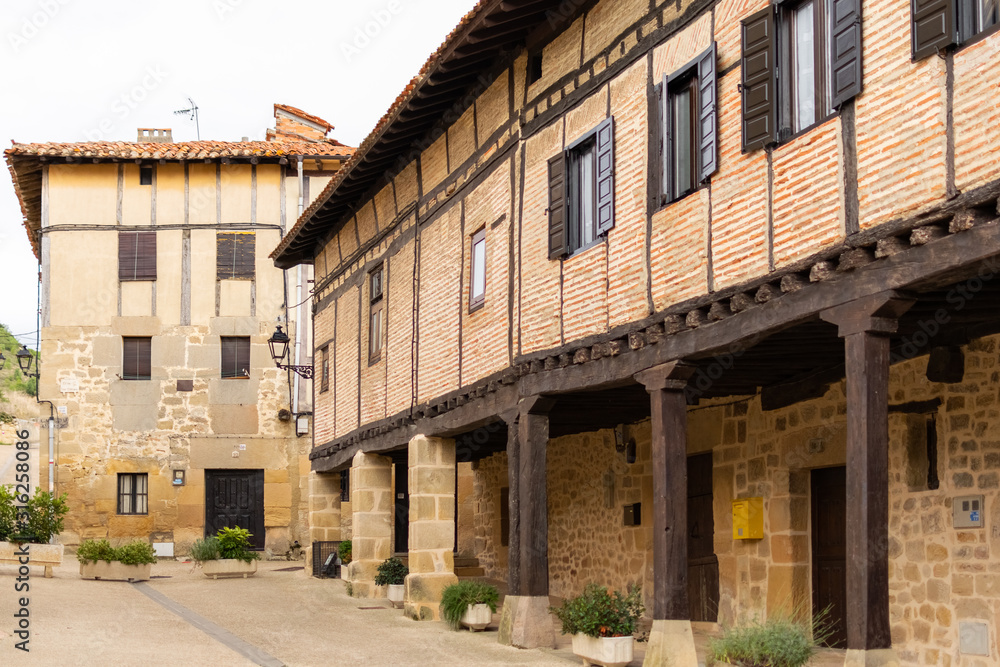 Santa Gadea del Cid. Medieval town in Spain, north of Burgos. Castilla and Leon
