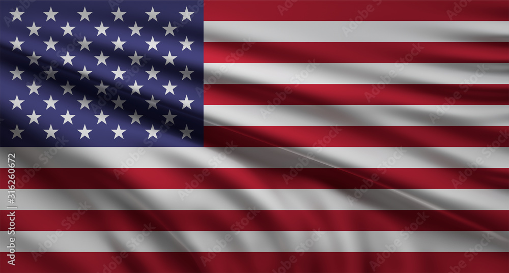 flag of United states of America 3d-illustration flag of United states of America 3d-illustration