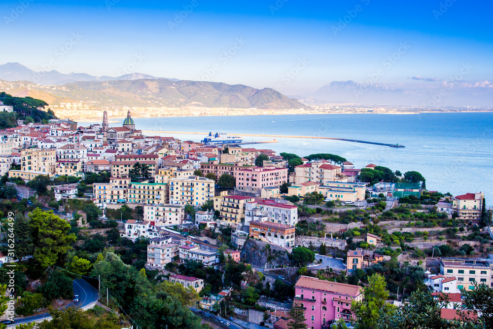 View of Vietri sul Mare in the Amalfi coast. Italy