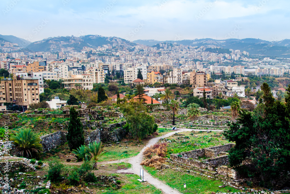 Cityscape of Byblos in Lebanon.