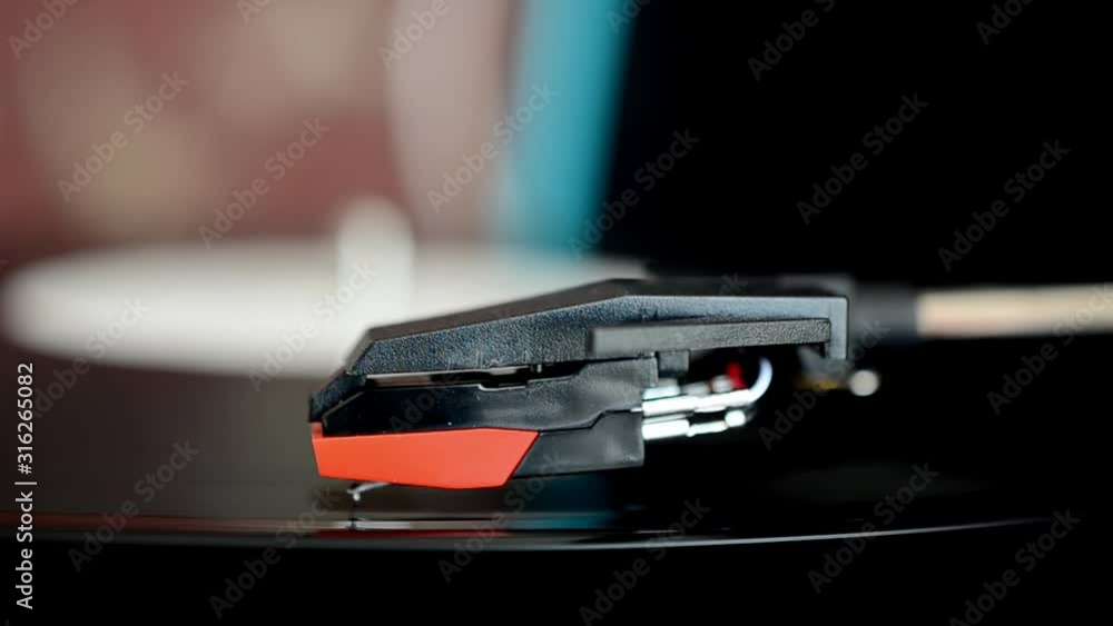Vinyl record player. Needle on a vinyl record. Vinyl record player. Needle on a vinyl record.