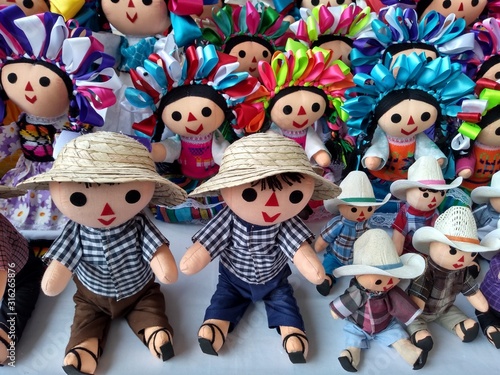 group of dolls