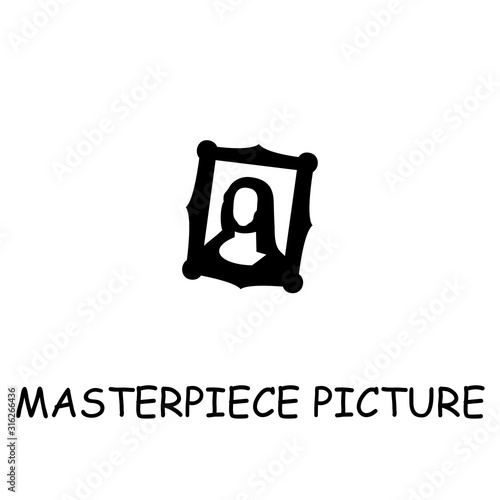 Masterpiece Picture flat vector icon