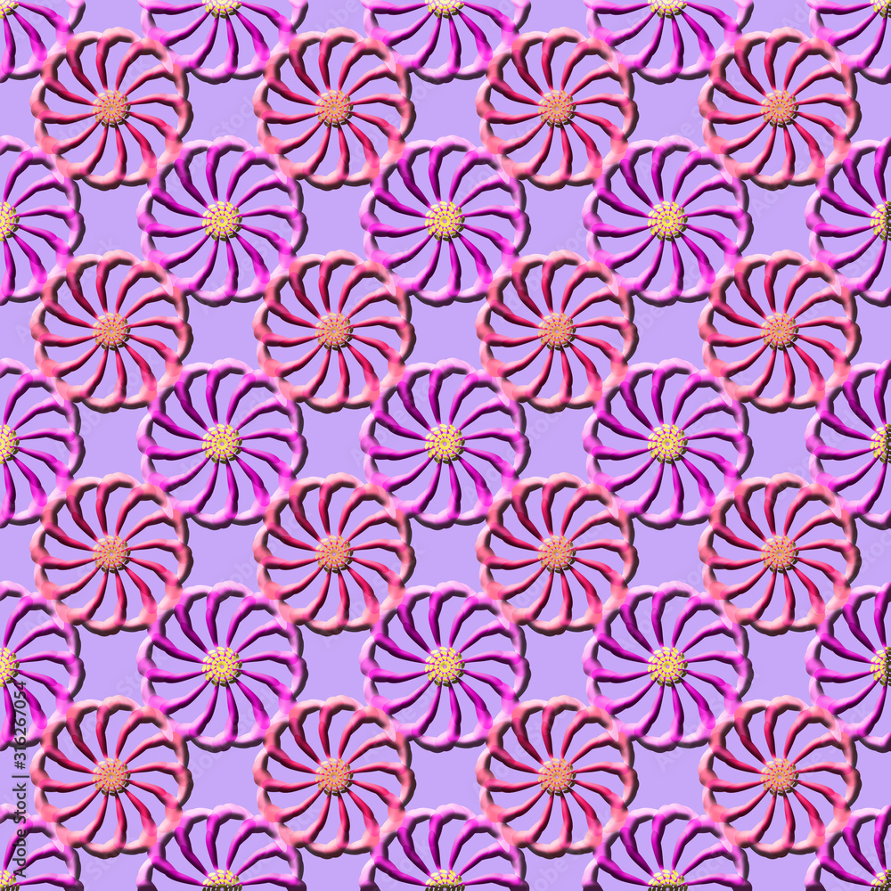 Obraz premium Pattern decorativo con effetto rilievo