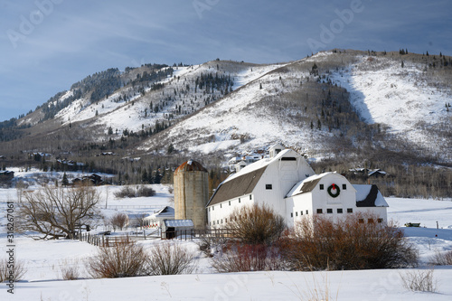 Winter barn