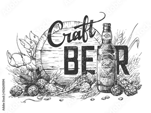 Craft beer creative advertisement