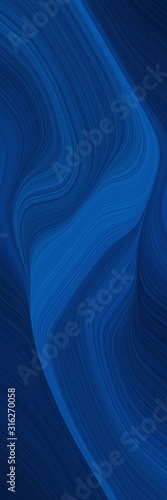 artistic designed vertical header with midnight blue, strong blue and very dark blue colors