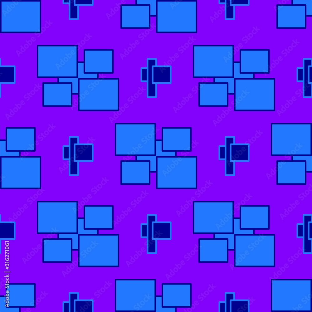 seamless pattern with blue squares on a pink background seamless pattern with blue squares on a pink background