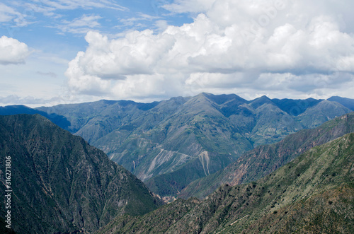 Beautiful landscapes of the Peruvian Andes