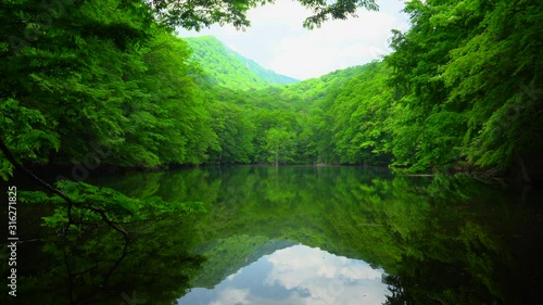 Naganuma Pond in Aomori, Japan photo