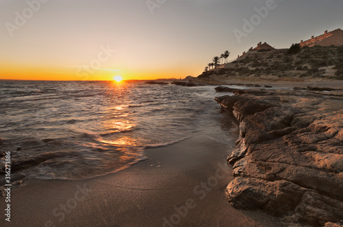Sunset at the Cabo de las Huertas, Alicante.