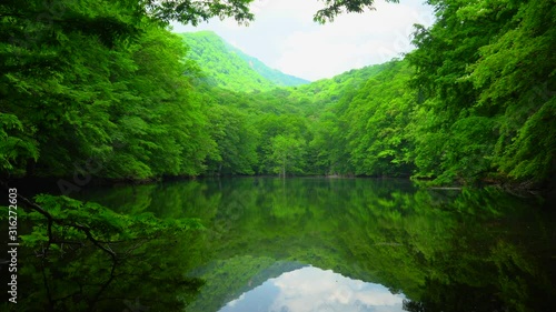 Naganuma Pond in Aomori, Japan photo