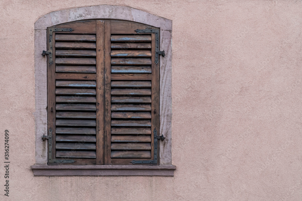 closed window blind of a house closed window blind of a house