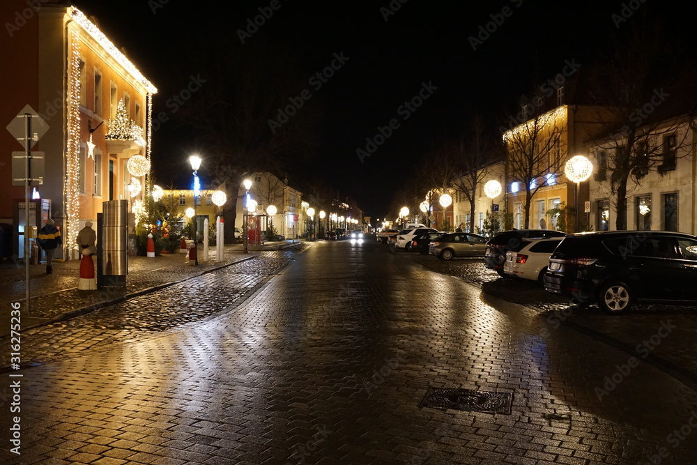 night view of the city of russia