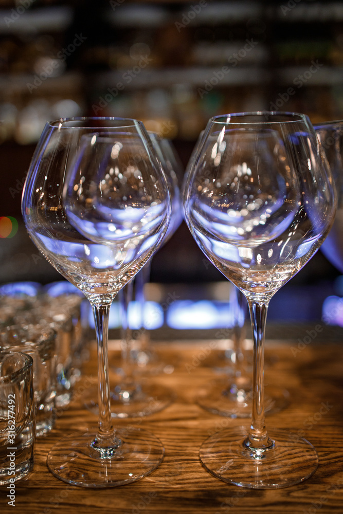 glasses of white wine on table glasses of white wine on table