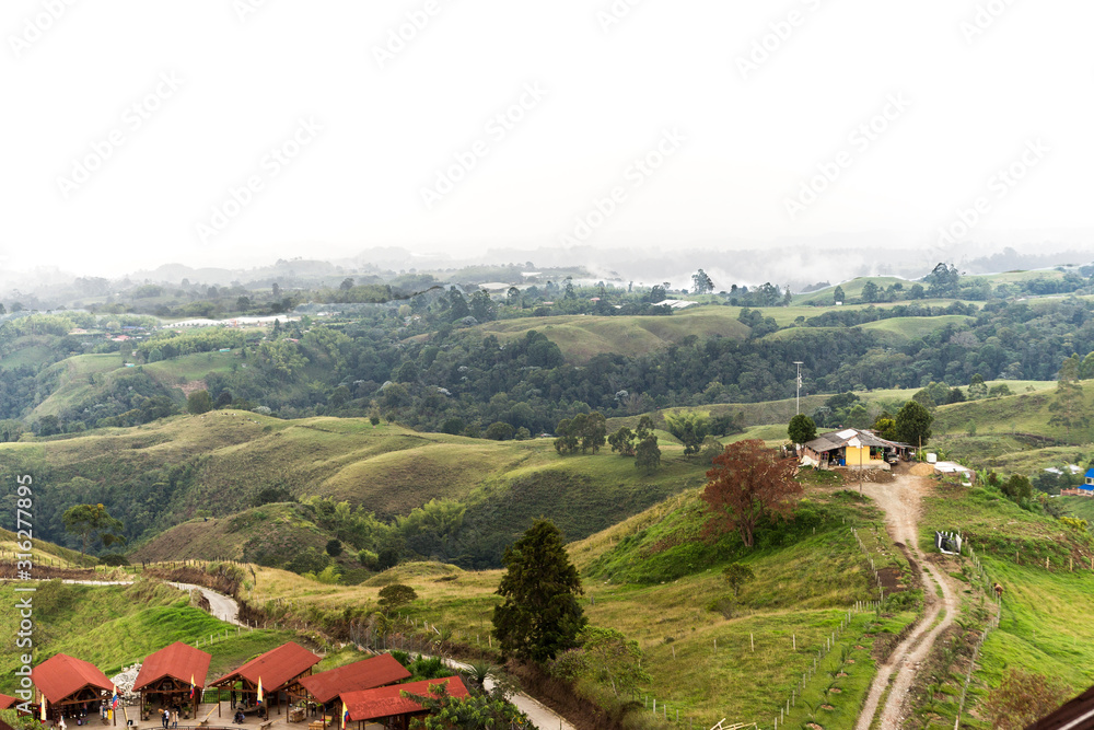 Beautiful Sights of Lookout of Filandia in Quindio, Colombia II