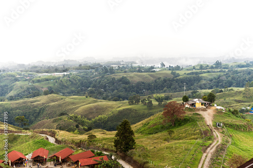 Wallpaper Mural Beautiful Sights of Lookout of Filandia in Quindio, Colombia II Torontodigital.ca