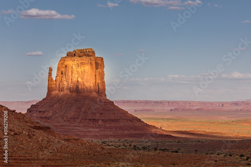 Monument Valley on the border between Arizona and Utah in United States