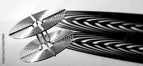 Canvas Print An abstract view of a developing reel