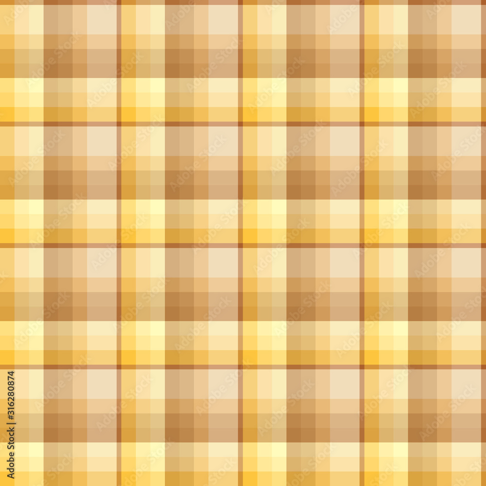 Checkered background in yellow and brown tones. Seamless pattern for plaid, fabric, textile, clothes, tablecloth and other things. Checkered background in yellow and brown tones. Seamless pattern for plaid, fabric, textile, clothes, tablecloth and other things.